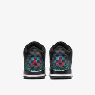 Nike Kid's Jordan 3 Retro GS Shoes - Black / Hyper Jade