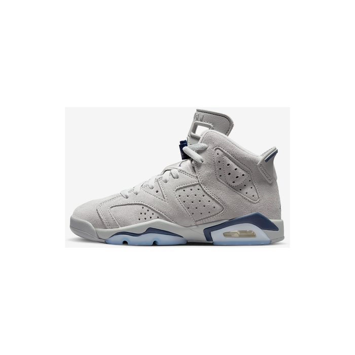 Kid's Air Jordan 6 Retro Shoes - Magnet / College Navy — Just For ...