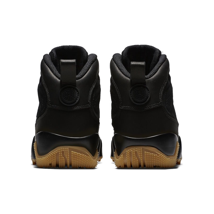 Nike Men's Air Jordan Retro 9 NRG Boot Shoes - Black / Light Gum