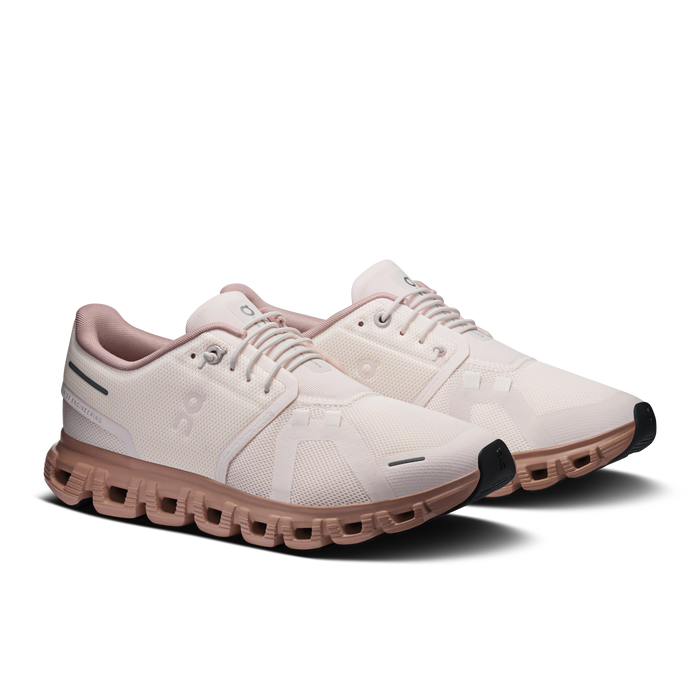 On Running Women's Cloud 6 Shoes - Oyster / Biscuit - Just For Sports