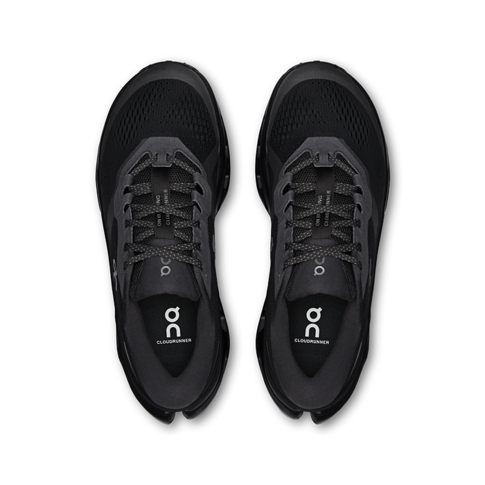 On Running Women's Cloudrunner 3 Shoes - Black / Black - Just For Sports