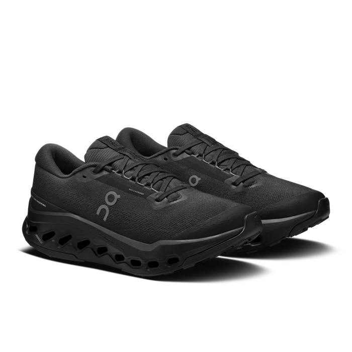 On Running Women's Cloudsurfer Trail 2 Waterproof Shoes - Black / Black - Just For Sports