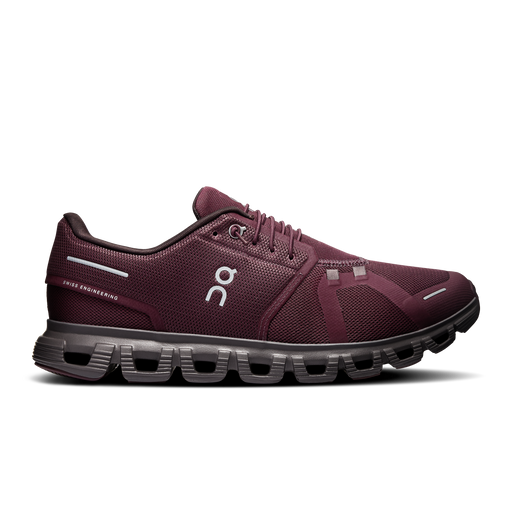On Running Men's Cloud 6 Shoes - Mulberry / Pebble - Just For Sports