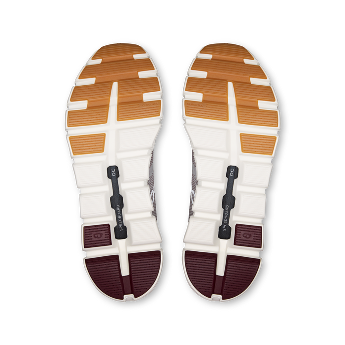On Running Men's Cloud 6 Versa Shoes - Silver / Maroon