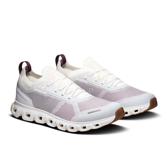 On Running Women's Cloud 6 Versa Shoes - Ice / Maroon - Just For Sports