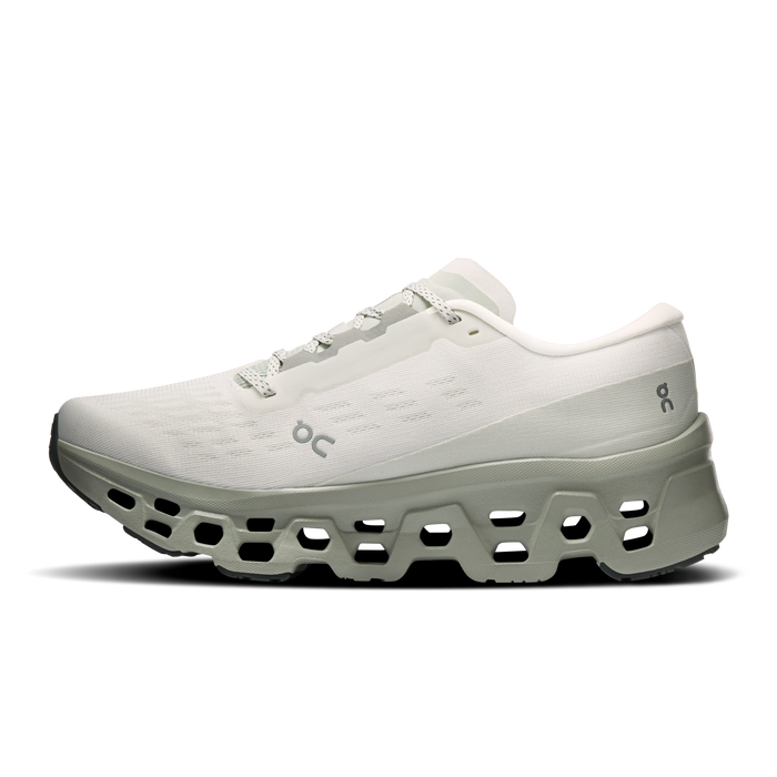 On Running Women's Cloudmonster 3 Shoes - Ivory / Tin - Just For Sports