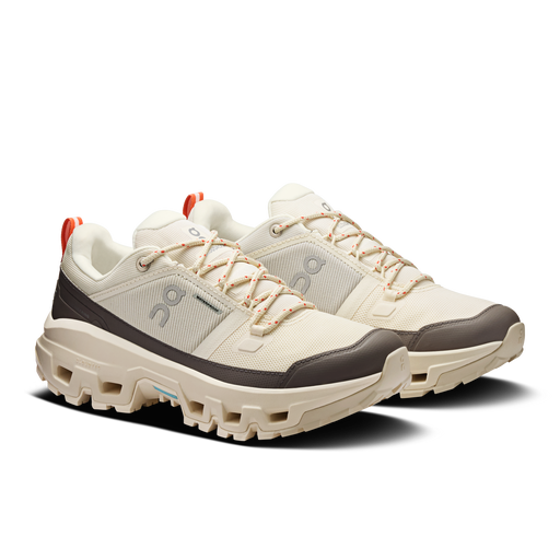 On Running Women's Cloudrock Low Waterproof Shoes - Ivory / Ivory - Just For Sports