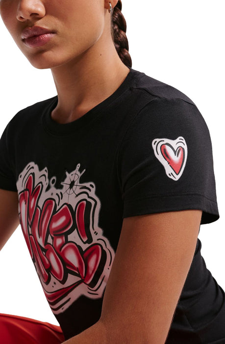 Nike Women's Sportswear Chill Knit Slim Cropped T-Shirt Apparel - Black - Just For Sports
