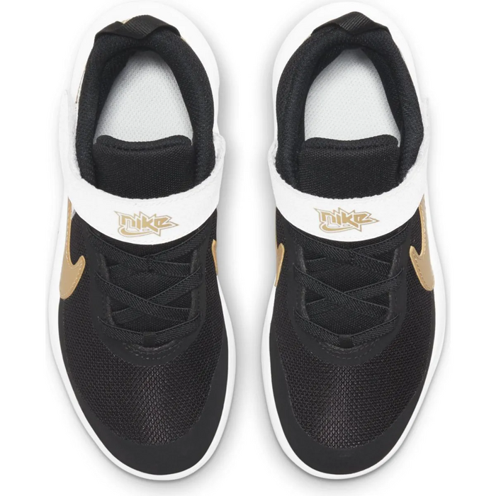 Nike Kid's Team Hustle D 10 Shoes - Black / Metallic Gold / White / Photon Dust