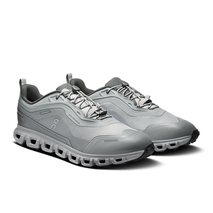On Running Men's Cloud 6 Geo Waterproof Shoes - Alloy / Alloy - Just For Sports