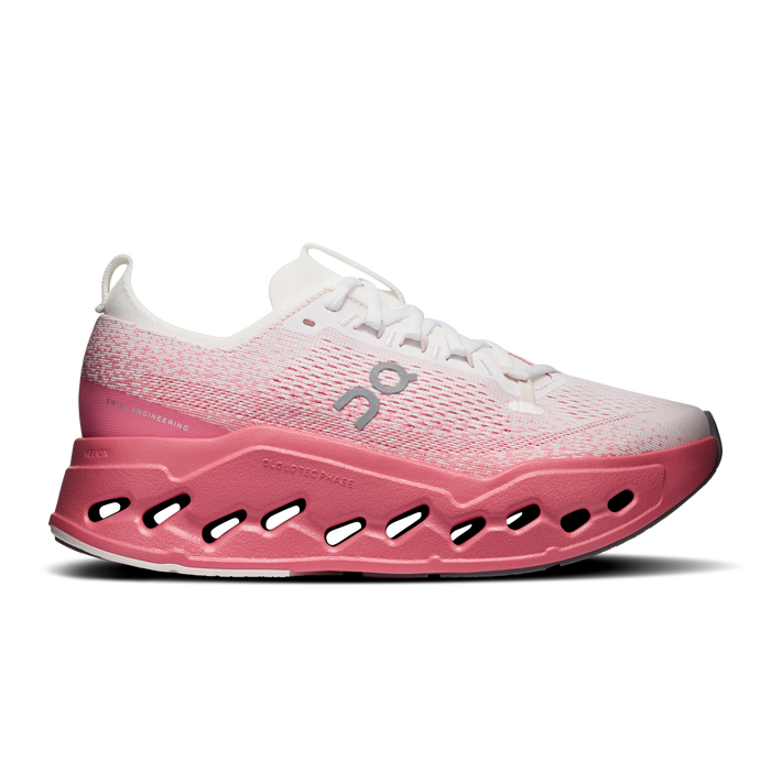On Running Women's Cloudsurfer Max Shoes - White / Camellia