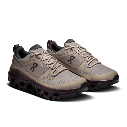 On Running Women's Cloudrock Low Waterproof Shoes - Cinder / Ox - Just For Sports