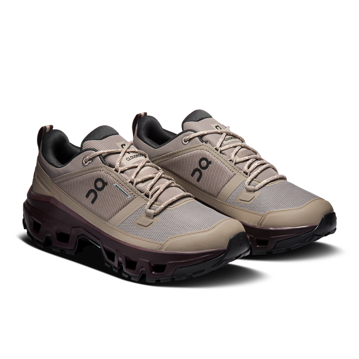 On Running Women's Cloudrock Low Waterproof Shoes - Cinder / Ox