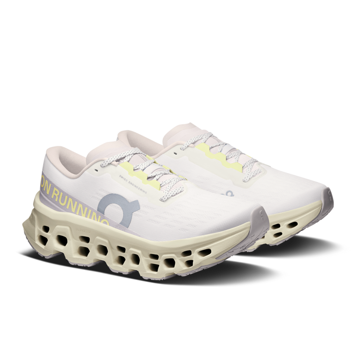 On Running Women's Cloudmonster 3 Shoes - Ivory / Seedling - Just For Sports