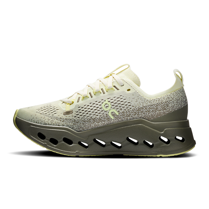 On Running Women's Cloudsurfer Max Wide Shoes - Seedling / Olive