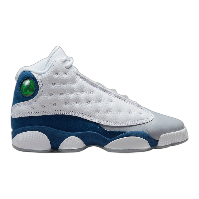 Nike Kids' Air Jordan 13 Retro Shoes - White / French Blue / Light Steel Grey / Fire Red