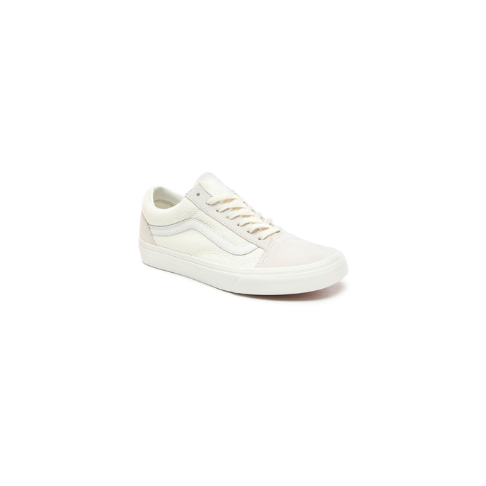 Vans Unisex Woven Check Old Skool Shoes - Platinum / Pastel Grey