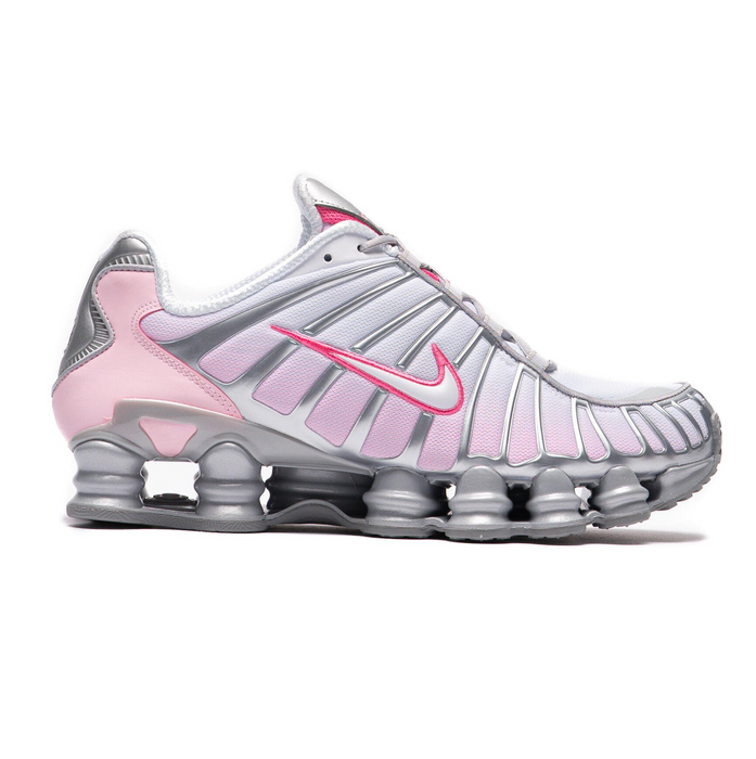 Nike Women's Shox Tl Shoes - Metallic Platinum / Pinksicle / Pink Foam / White / Flat Silver