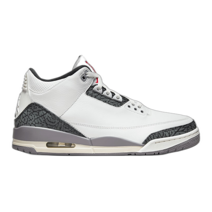 Nike Men's Jordan 3 Retro Shoes - Summit White / Fire Red / Cement Grey / Black