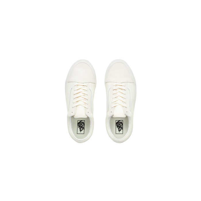 Vans Unisex Woven Check Old Skool Shoes - Platinum / Pastel Grey