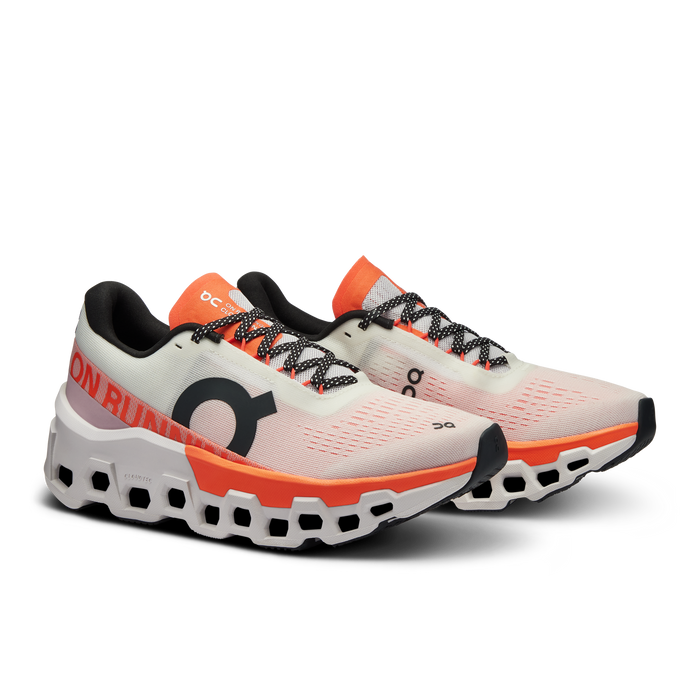 On Running Women's Cloudmonster 2 Shoes - Undyed / Flame