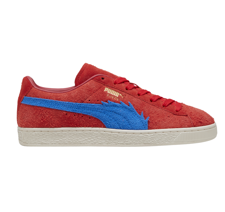 Puma Men's Suede One Piece Buggy Shoes - Red / Ultra Blue