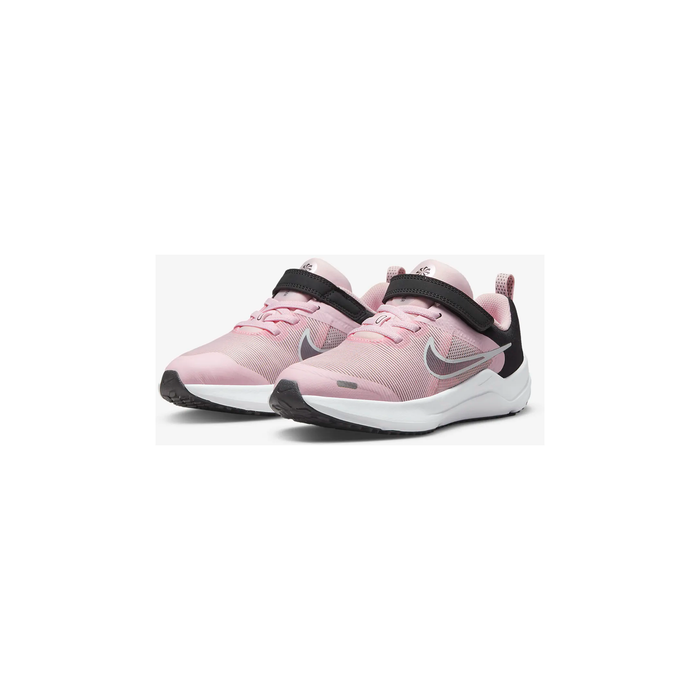 Nike Kid's Downshifter 12 Shoes - Pink Foam / Black / Flat Pewter
