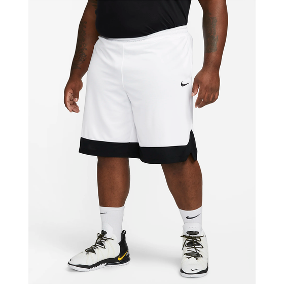 Nike Men's Dri Fit Icon Shorts - White / Black