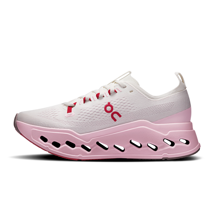 On Running Women's Cloudsurfer Max Shoes - Ivory / Peony - Just For Sports