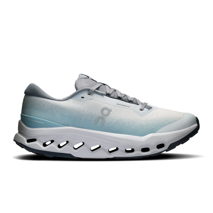 On Running Men's Cloudsurfer Trail 2 Waterproof Shoes - Glacier / Tide