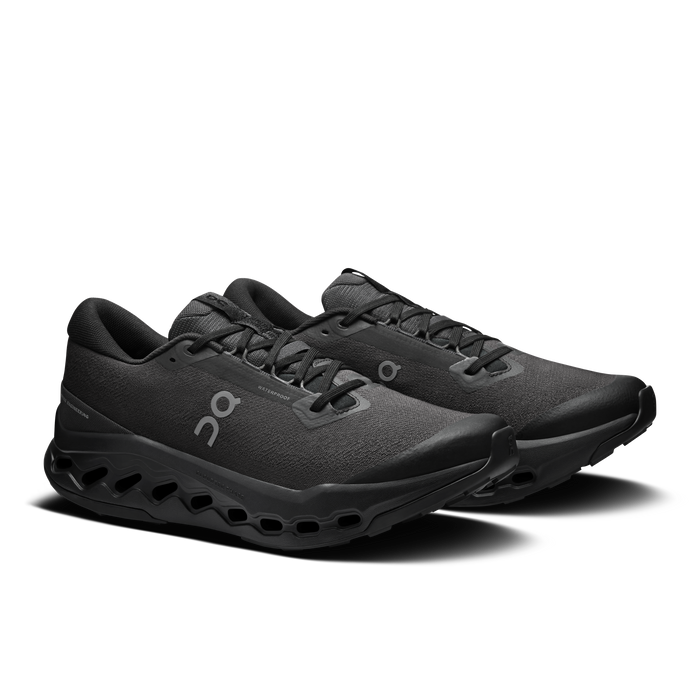 On Running Men's Cloudsurfer Trail 2 Waterproof Shoes - Black / Black - Just For Sports