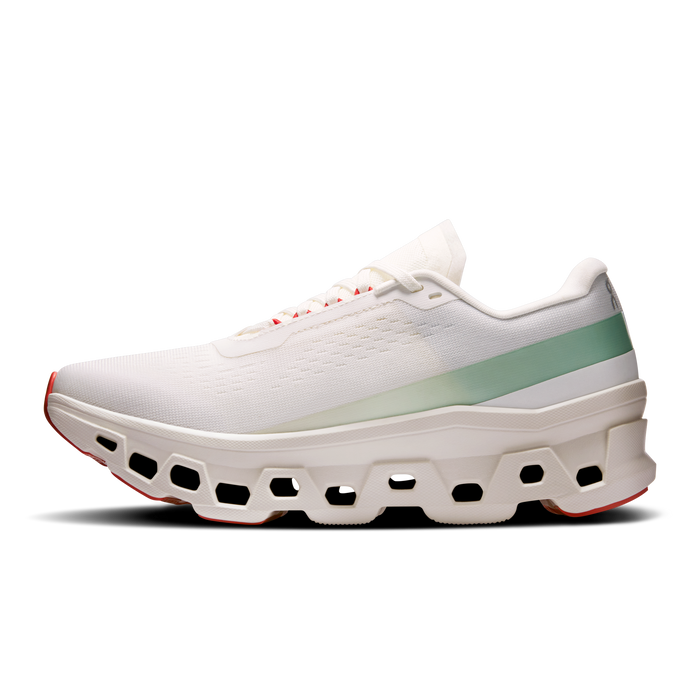 On Running Women's Cloudmonster 1 Shoes - Ivory / Creek - Just For Sports