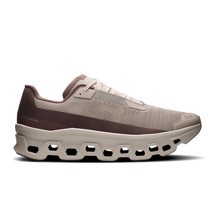 On Running Men's Cloudmonster Void Shoes - Fog / Pearl