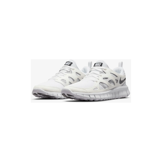 Nike Kid's Free Run 2 Shoes - White / Wolf Grey / Black