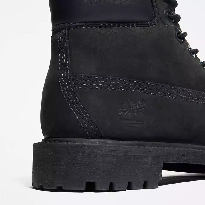 Timberland Kid's Premium 6-Inch Waterproof Boot Shoes - Black Nubuck