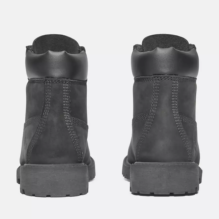 Timberland Kid's Junior Premium 6-Inch Waterproof Boot Shoes - Black Nubuck
