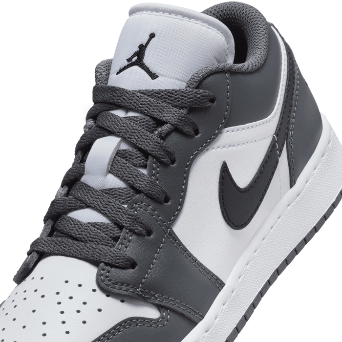 Nike Kids' Jordan 1 Low Shoes - White / Black / Iron Grey