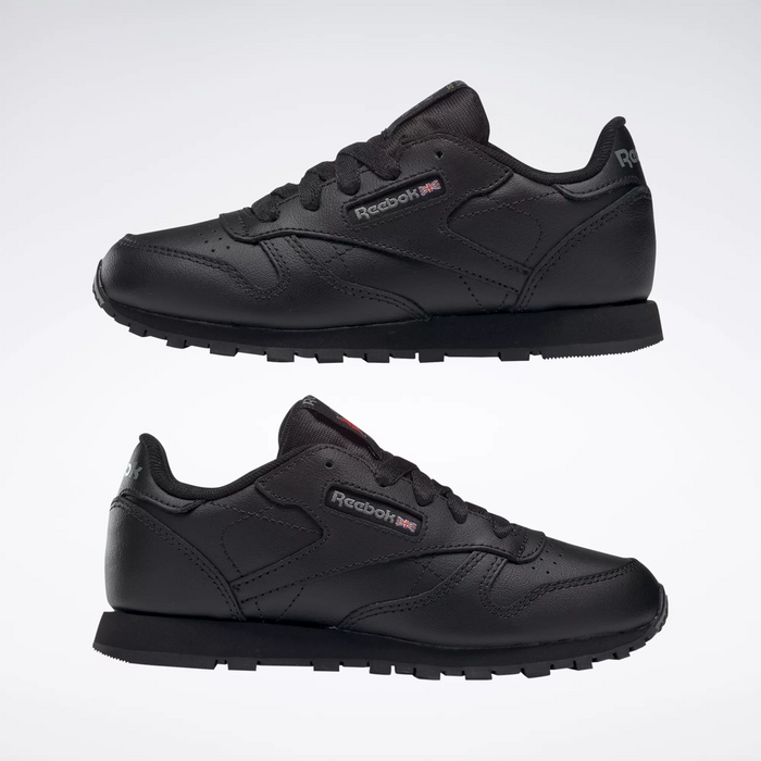 Reebok Kid's Classic Leather PS Shoes - All Black