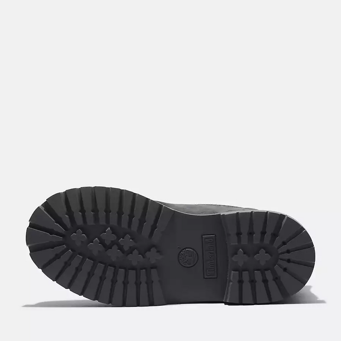 Timberland Kid's Junior Premium 6-Inch Waterproof Boots Shoes - Dark Grey Nubuck