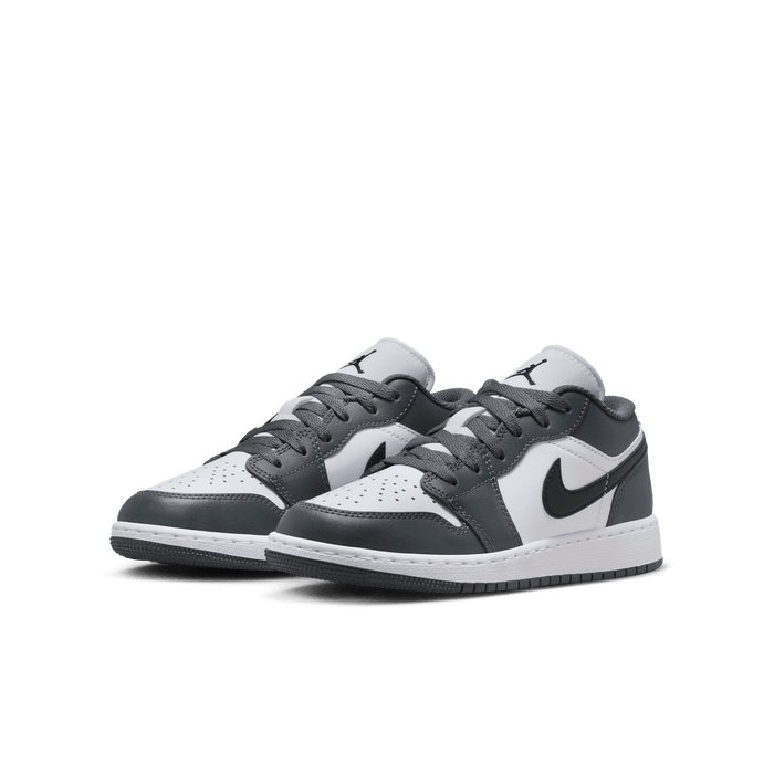 Nike Kids' Jordan 1 Low Shoes - White / Black / Iron Grey