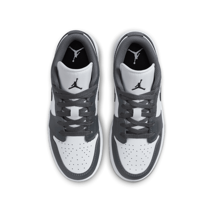 Nike Kids' Jordan 1 Low Shoes - White / Black / Iron Grey