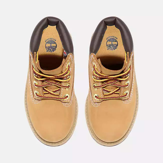 Timberland Kid's Premium 6 Inch Waterproof TD Boot Shoes - Wheat Nubuck
