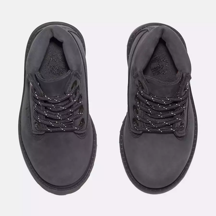 Timberland Kid's TD Premium 6-Inch Waterproof Boots Shoes - Dark Grey Nubuck
