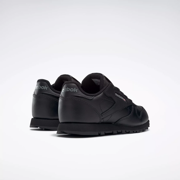 Reebok Kid s Classic Leather PS Shoes All Black Just For Sports