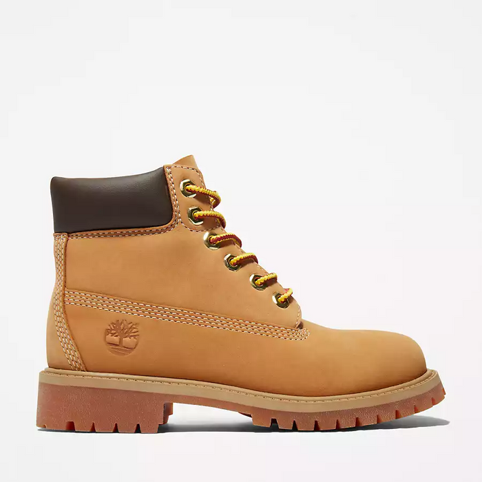 Timberland Kid's Premium 6-Inch Waterproof Boot Shoes - Wheat Nubuck