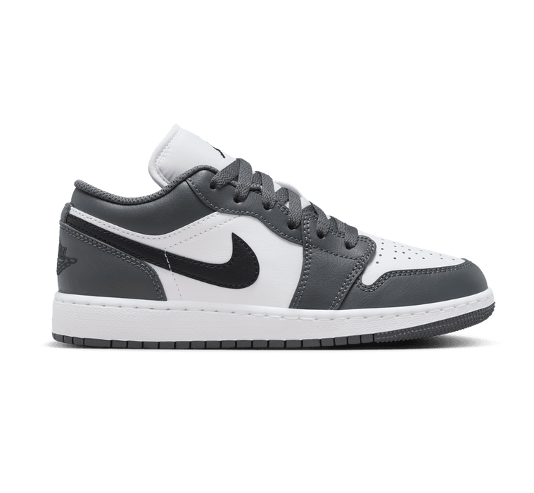 Nike Kids' Jordan 1 Low Shoes - White / Black / Iron Grey