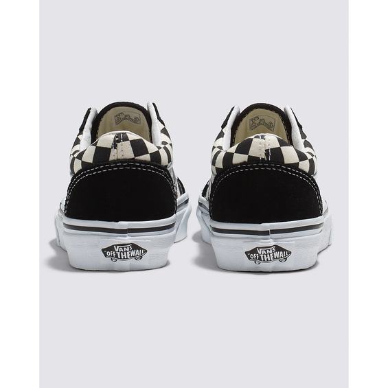 Vans Kid's Check Old Skool Shoes - Black / White