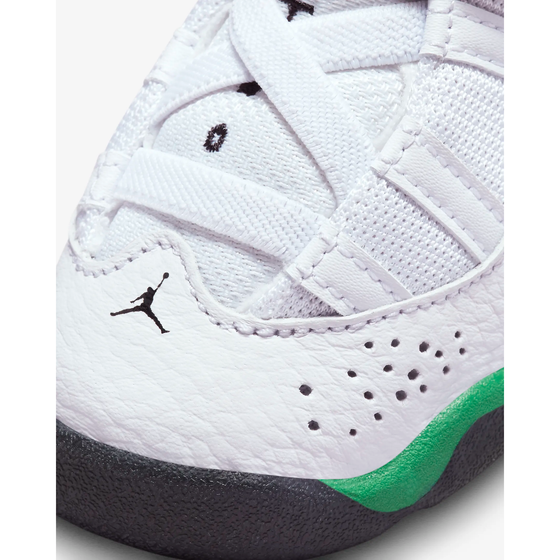 Nike Kid's Jordan 6 Rings TD Shoes - White / Black / Lucky Green