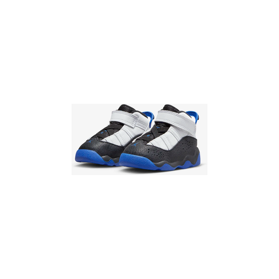 Nike Kid's Jordan 6 Rings TD Shoes - White / Black / Game Royal