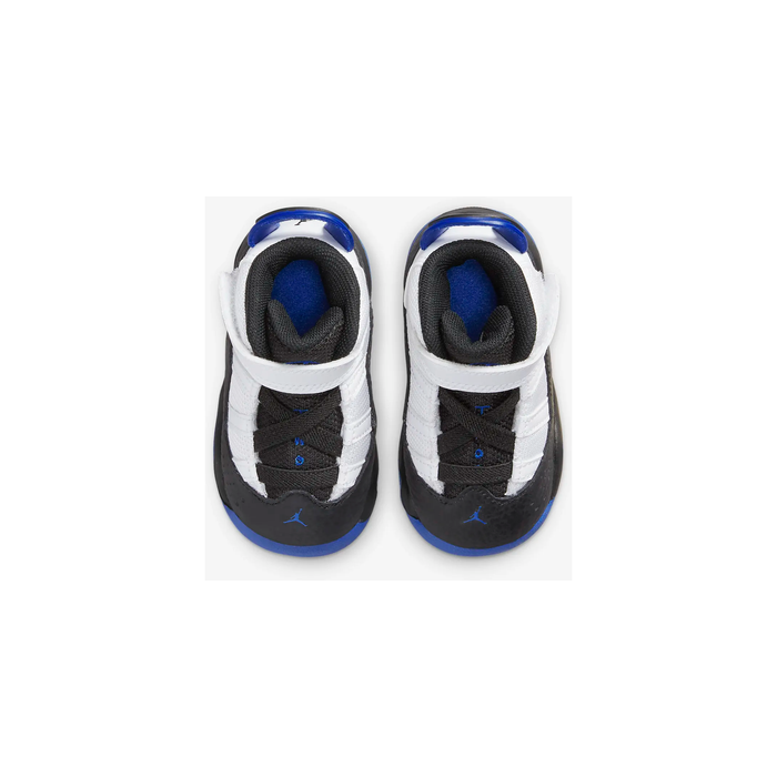 Kid's Jordan 6 Rings TD Shoes - White / Black / Game Royal